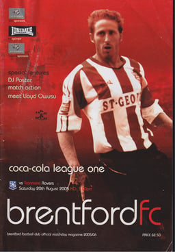 Brentford v Tranmere Rovers Match Programme 2005-08-20
